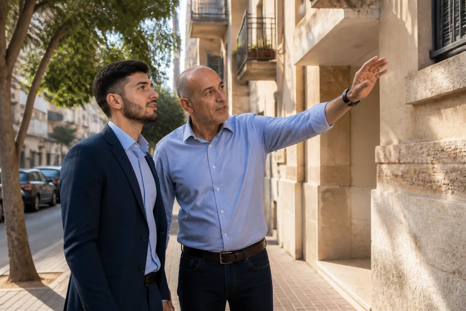 מאמן בכיר וסוכן חדש מחוץ לבניין